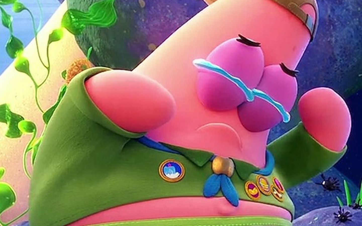 自古憨憨是一家,海绵宝宝和派大星果然是吃可爱长大的