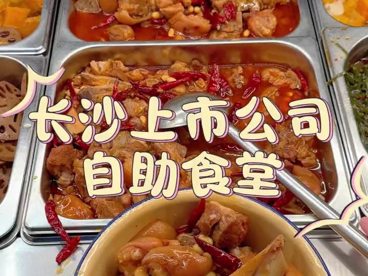 长沙公司食堂打饭丨猪脚饭(黄豆版)哔哩哔哩bilibili