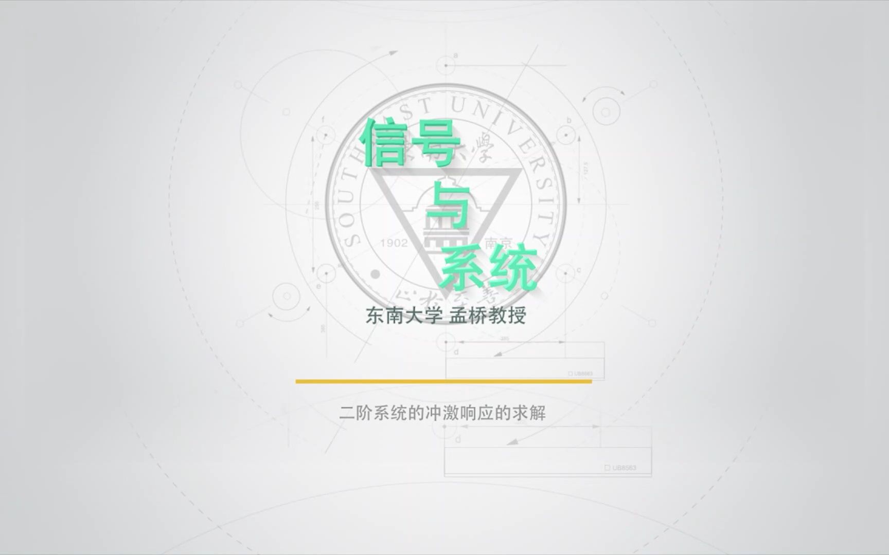 283 二阶系统的冲激响应的求解哔哩哔哩bilibili