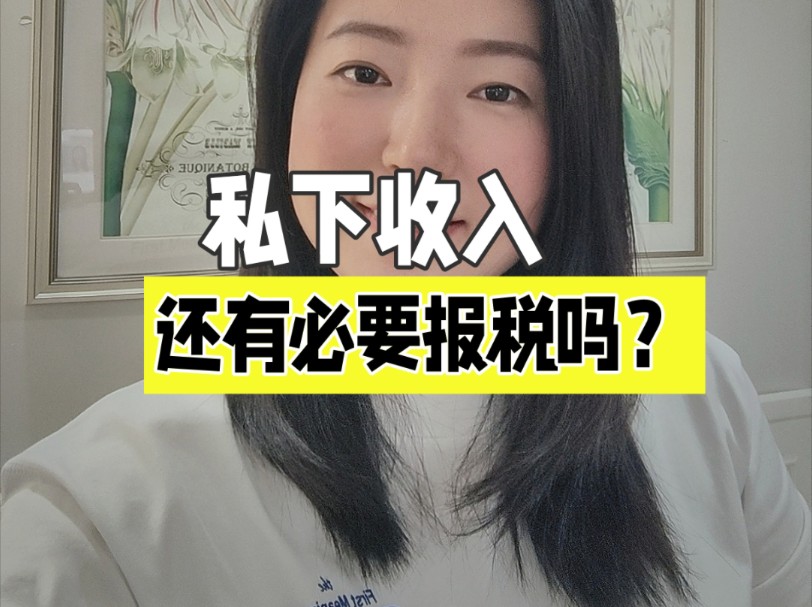 私下收入,你会主动申报纳税吗?哔哩哔哩bilibili