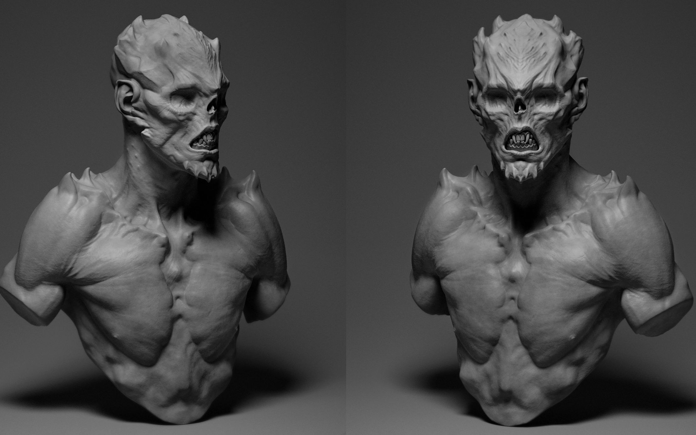 【zbrush】monsterzb雕刻,zbrush基礎教學視頻,zbrush教學視頻怪物