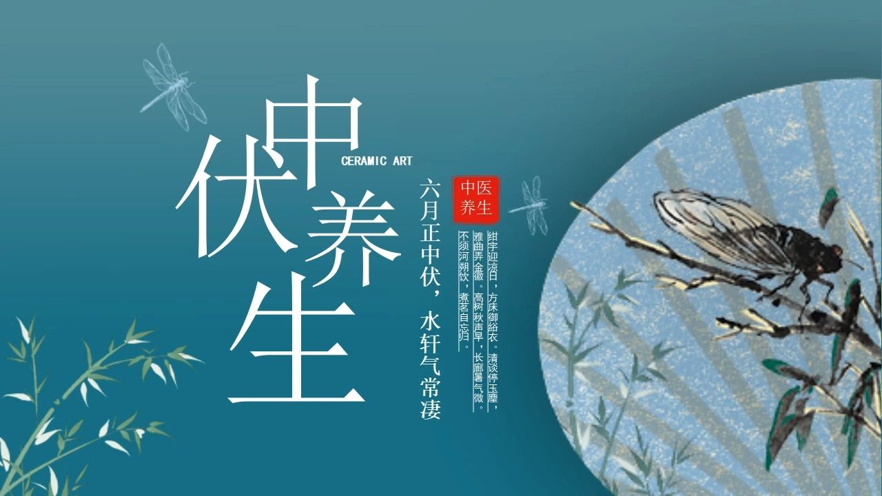 中医文化三伏天中伏养生科普培训讲座ppt课件