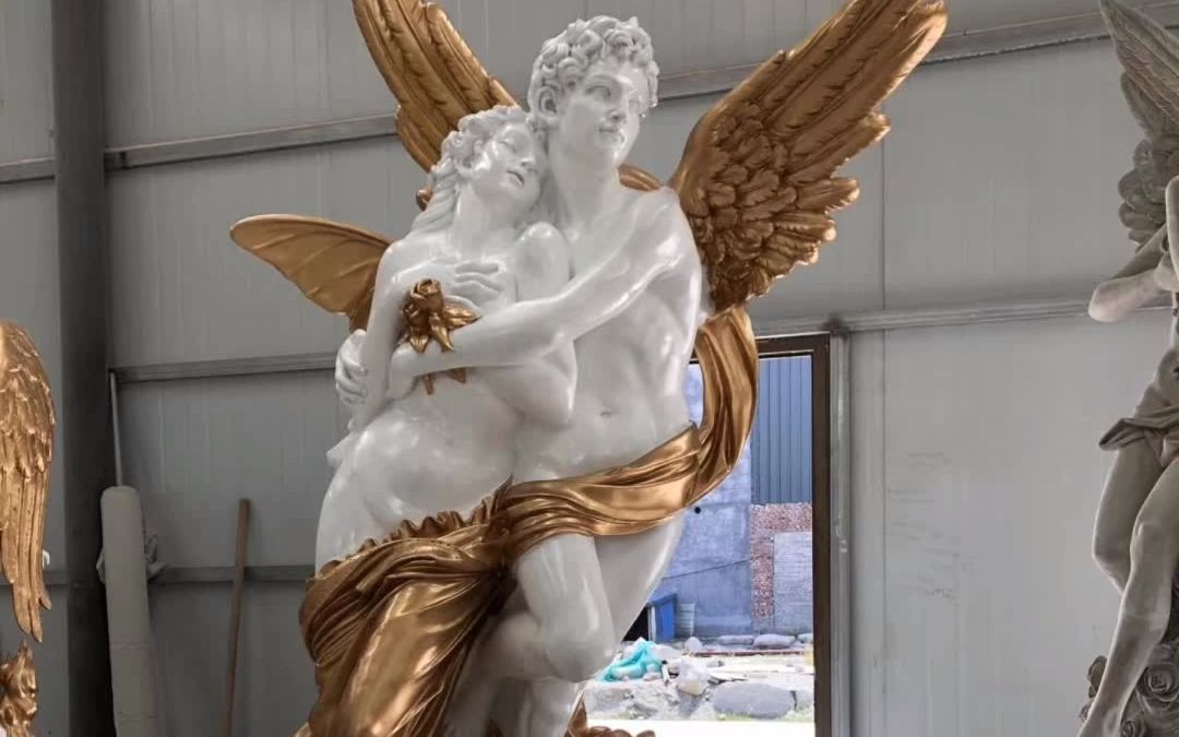 玻璃钢西方爱神雕塑