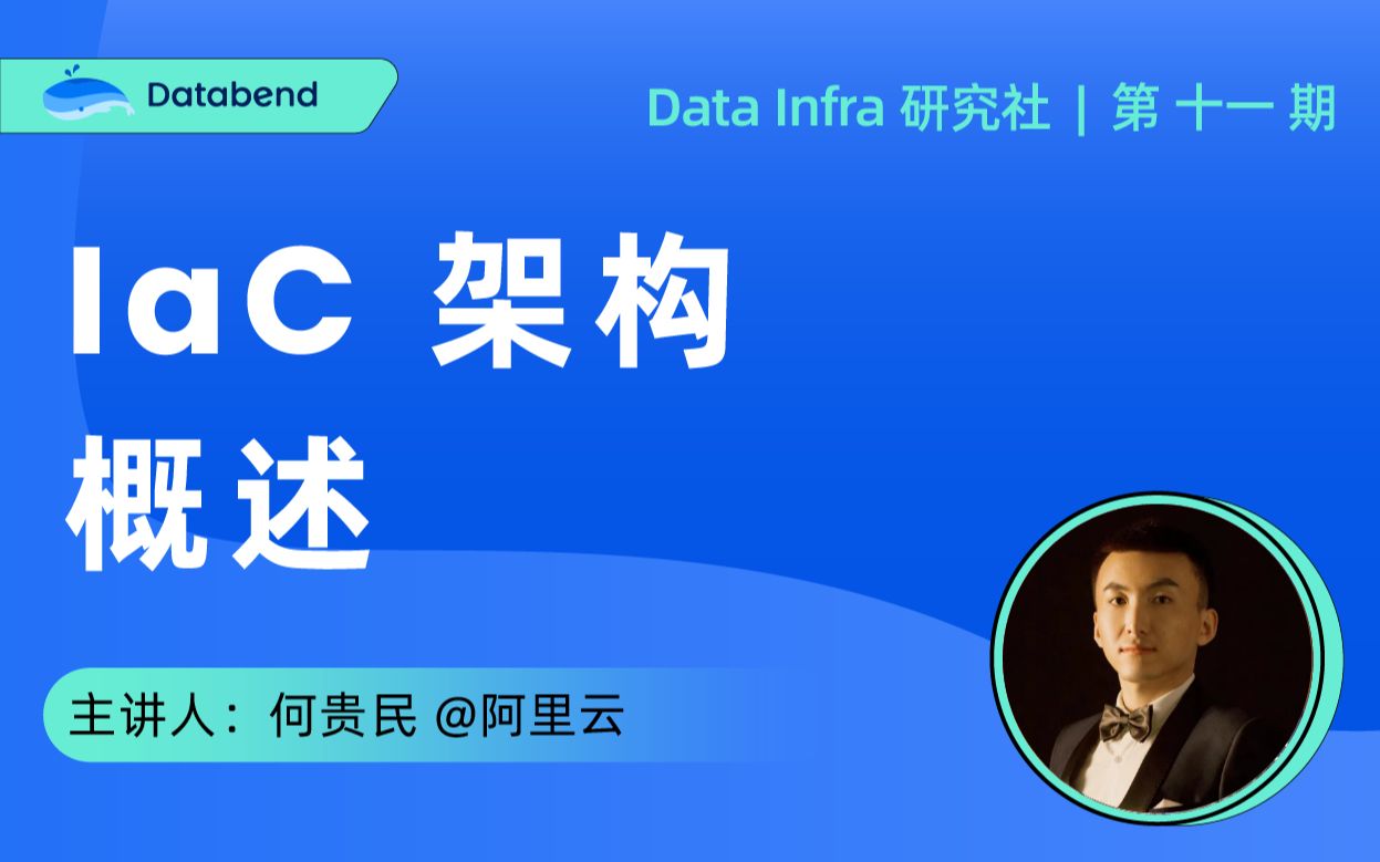 IaC 架构概述  何贵民 | Data Infra 11 期哔哩哔哩bilibili