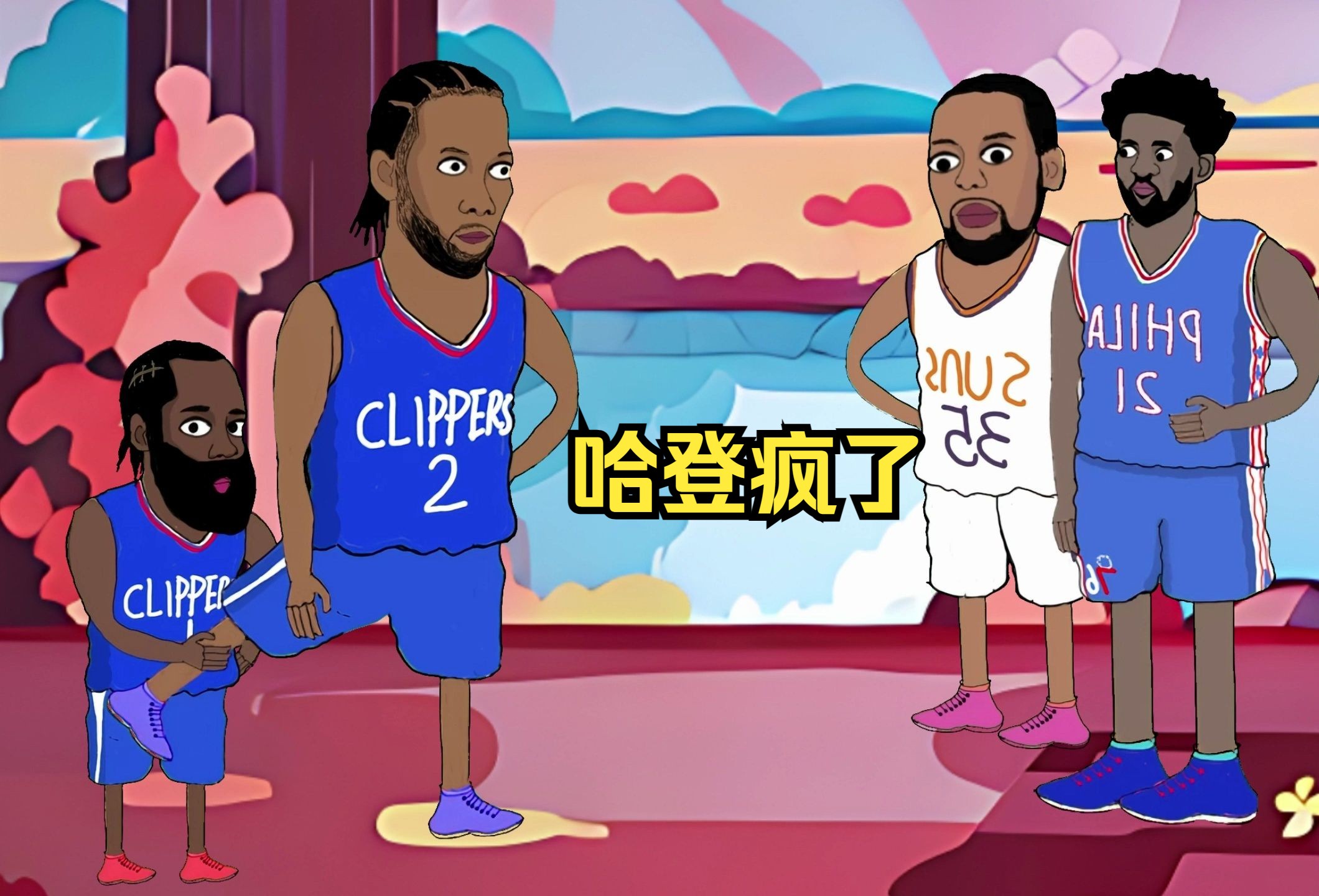 欧文感谢老詹,格林暴打努尔基奇,哈登抱大腿