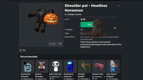 Headless Horseman ROBLOX - BiliBili