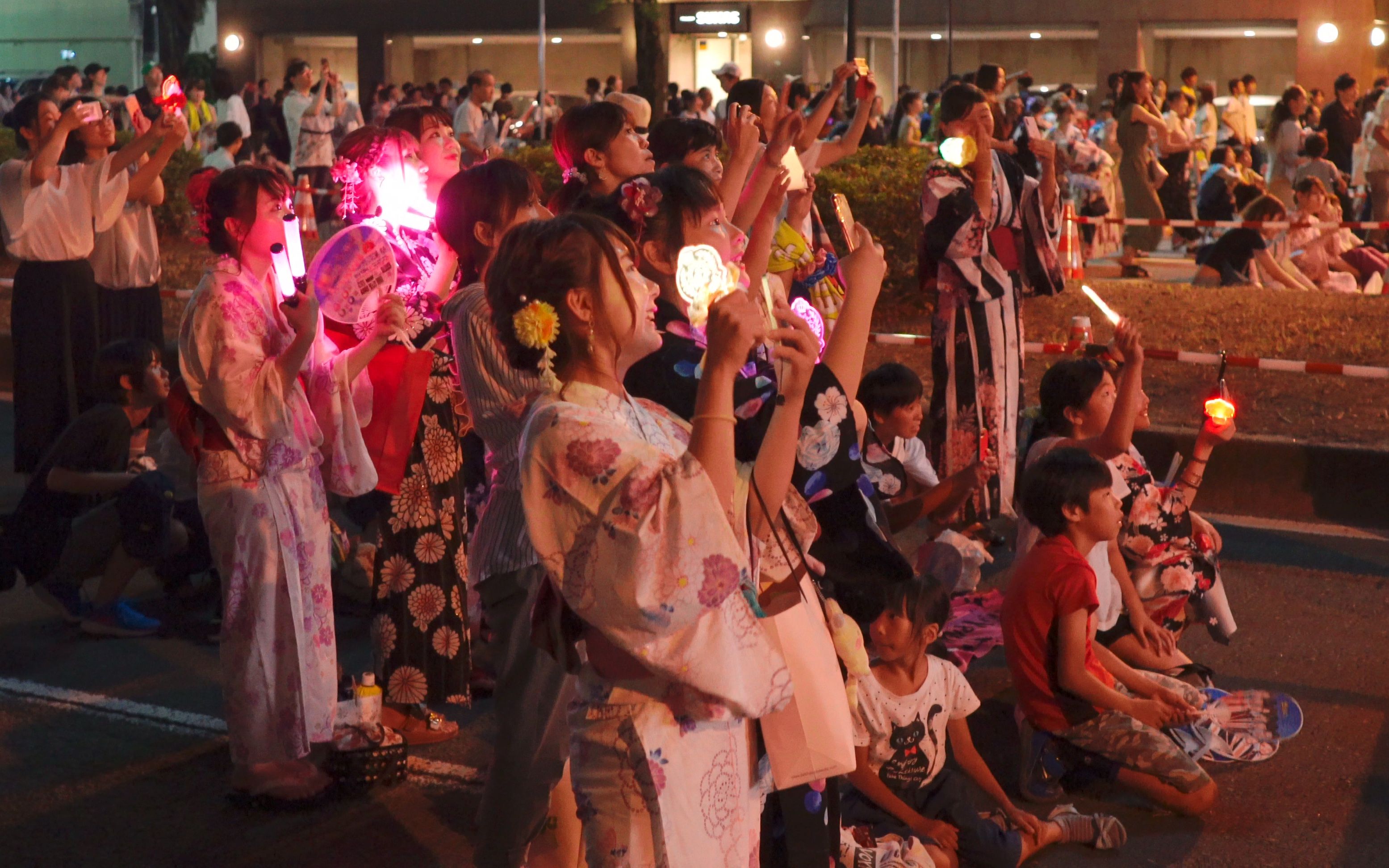 小女花火夏日祭烟花图片