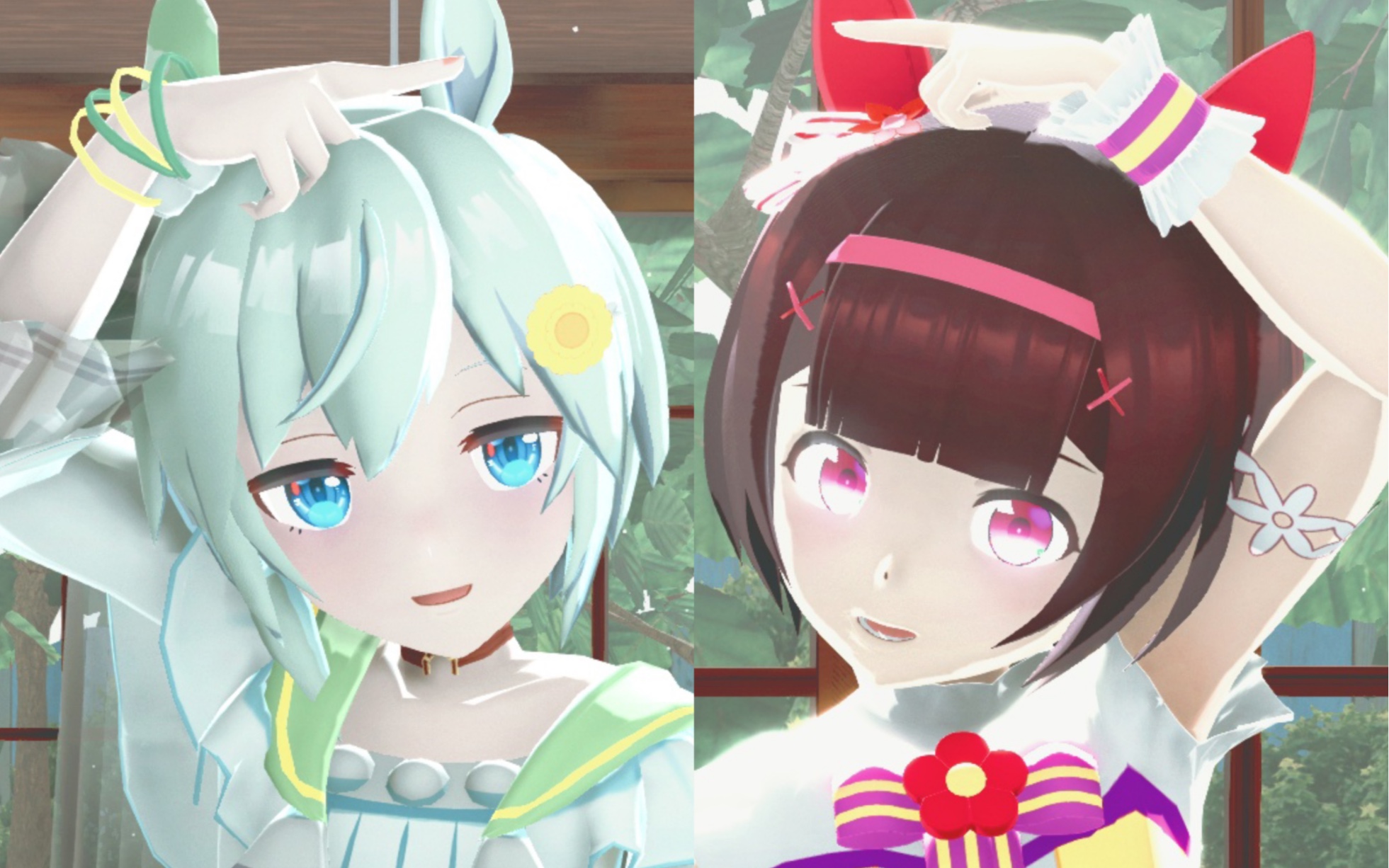 【赛马娘mmd】再见,偷花人【星云天空/西野花】