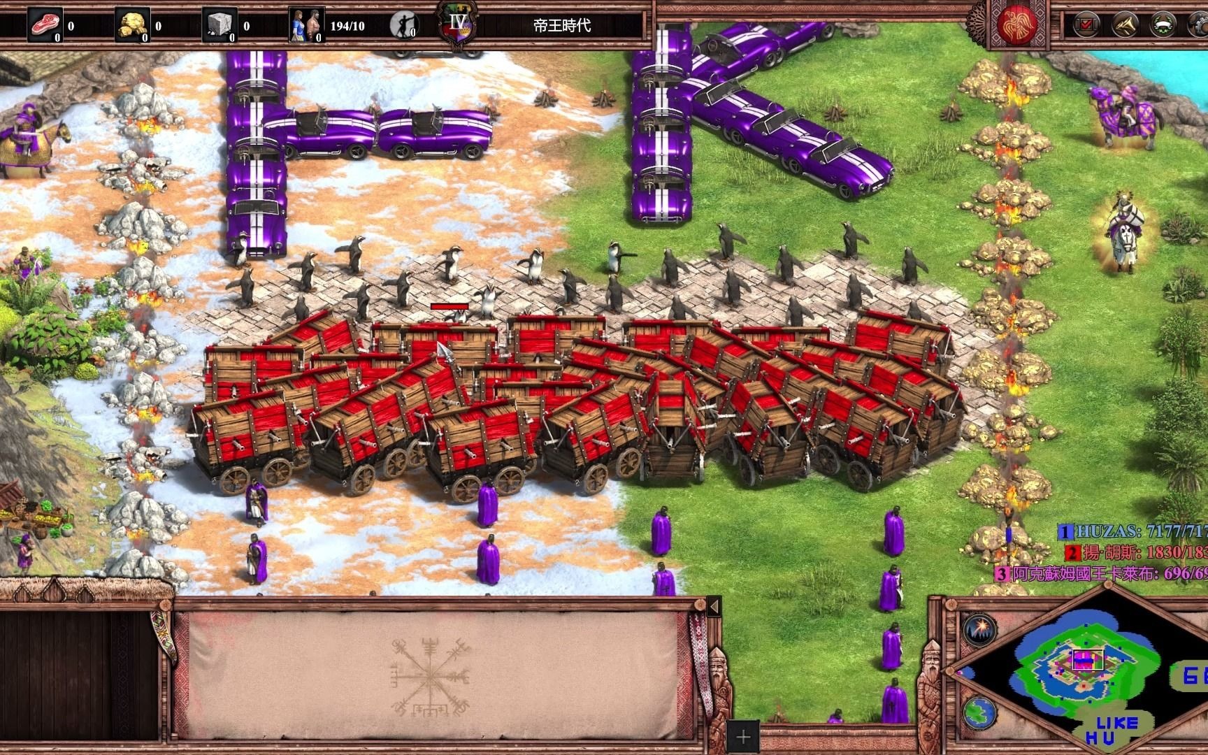 活动作品世纪帝国2决定版企鹅维京vs精锐胡斯派战车波西米亚