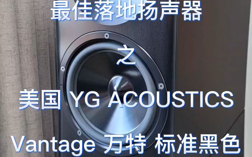 2022年度 推荐安装 最佳落地扬声器 美国 YG ACOUSTICS Vantage 万特 标准黑色音箱哔哩哔哩bilibili