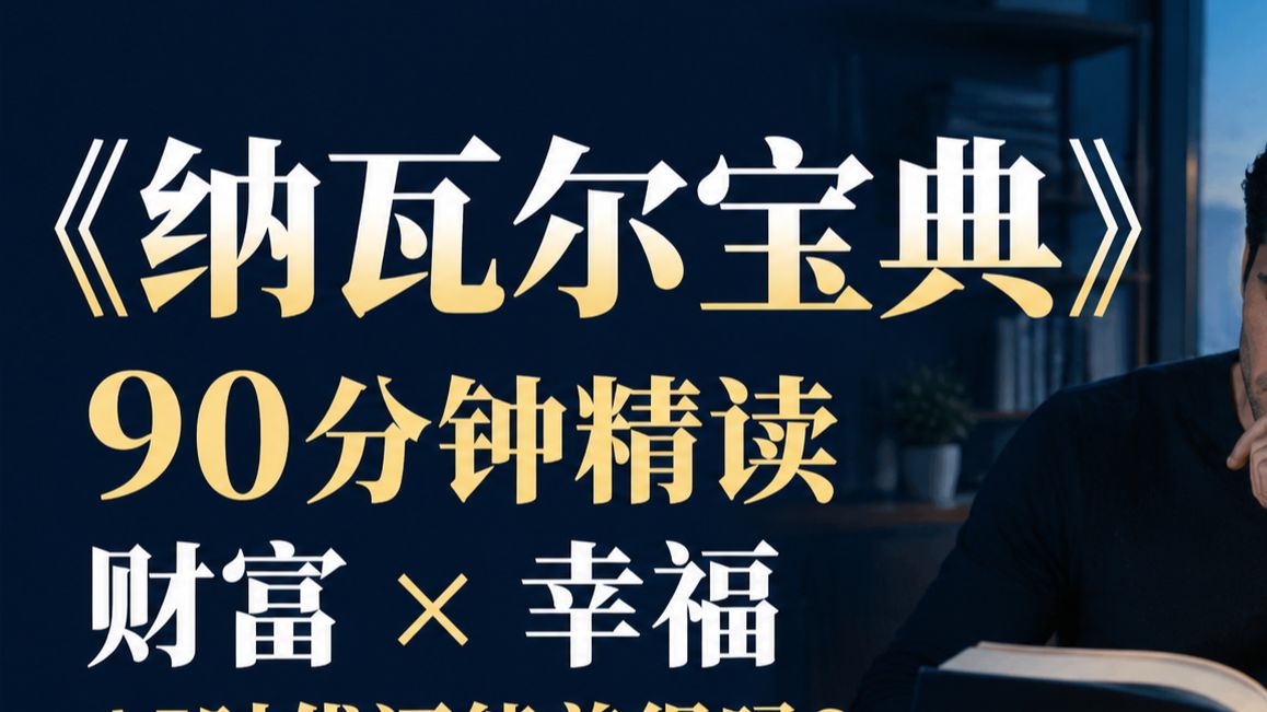 《纳瓦尔宝典》90分钟精读：AI时代，财富和幸福还能兼得吗？