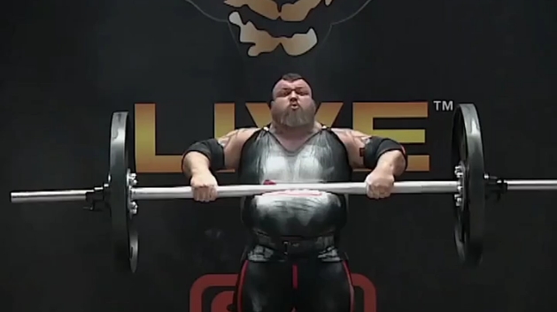 "静态力量之王"艾迪霍尔轮轴推举216kg