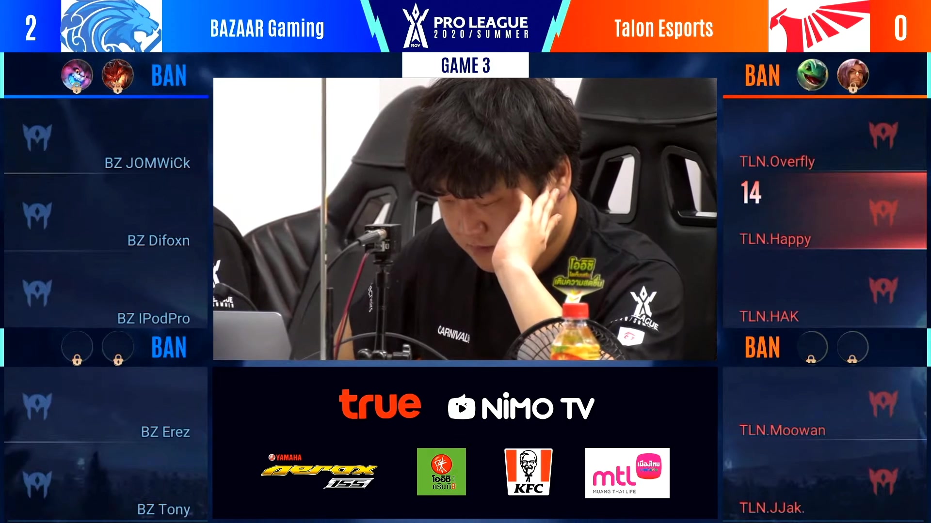 传说对决职业比赛talonesportsvsbazzargaming台湾版