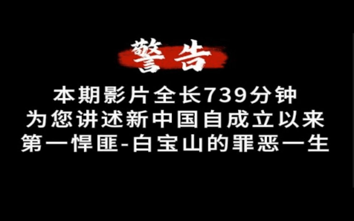 本期影片全长734分钟为您讲述新中国自成立以来第一悍匪白宝山的罪恶一生 下哔哩哔哩bilibili