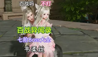 Download Video: 【剑网3】百战异闻录雾海寻龙版本七阶首领大全——韦柔丝