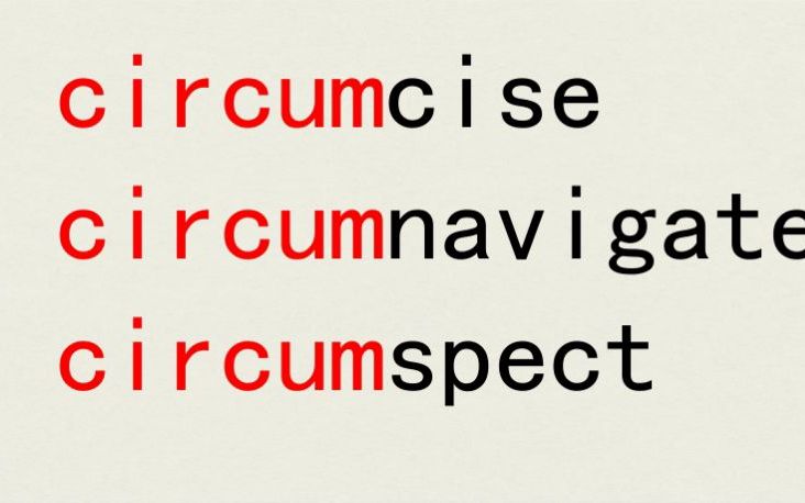 活动作品轻松学英语每天仨单词circum环绕周围