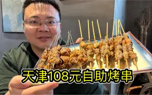 Download Video: 自助的价格单点的品质，天津津南区自助烤串108元/位，将近三十种烤串不限量畅吃