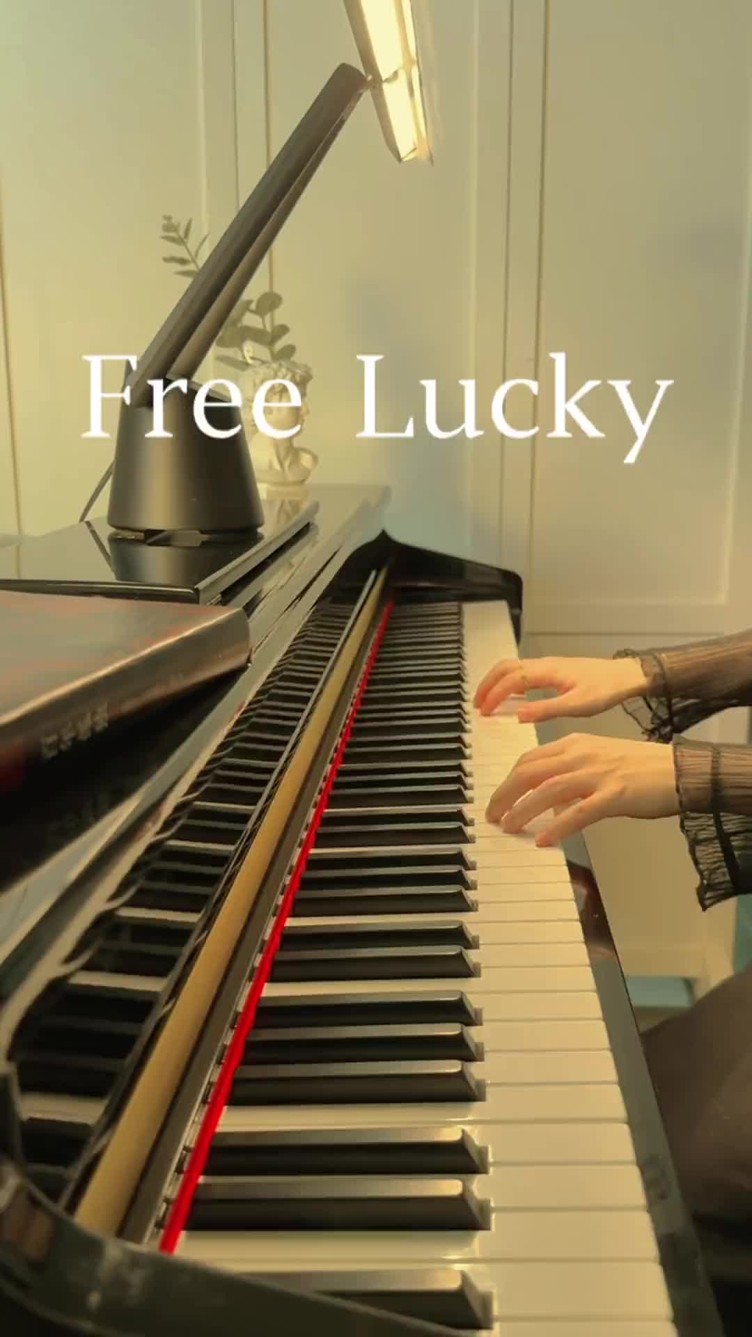 freelucky钢琴谱简单图片