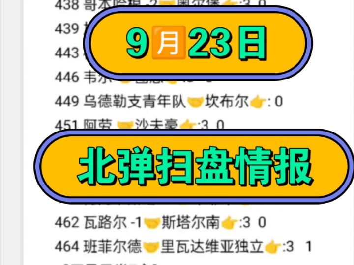 9月23日今日北单足球推荐分析哔哩哔哩bilibili