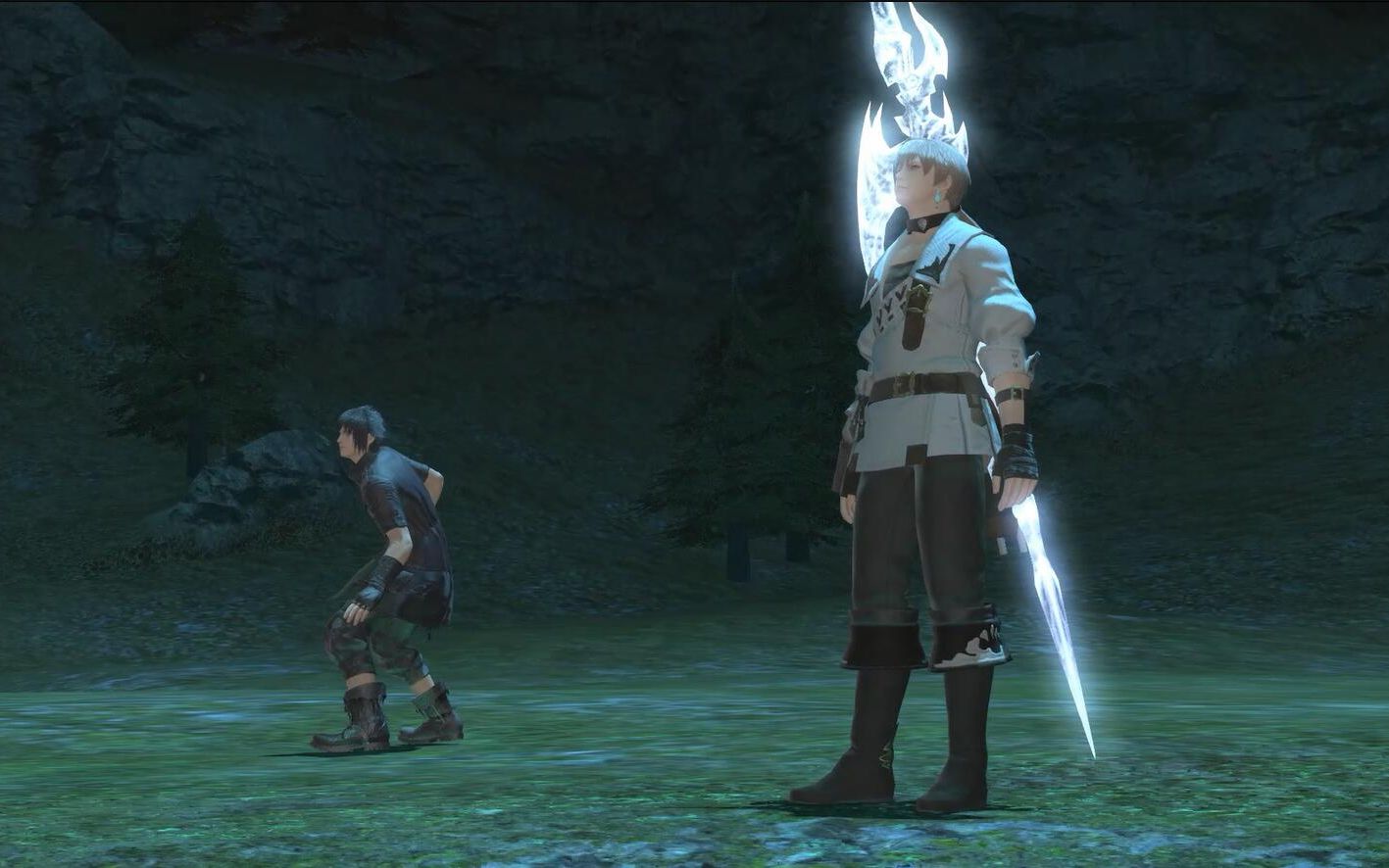 ff15联动任务迦楼罗战斗演出龙骑士视角