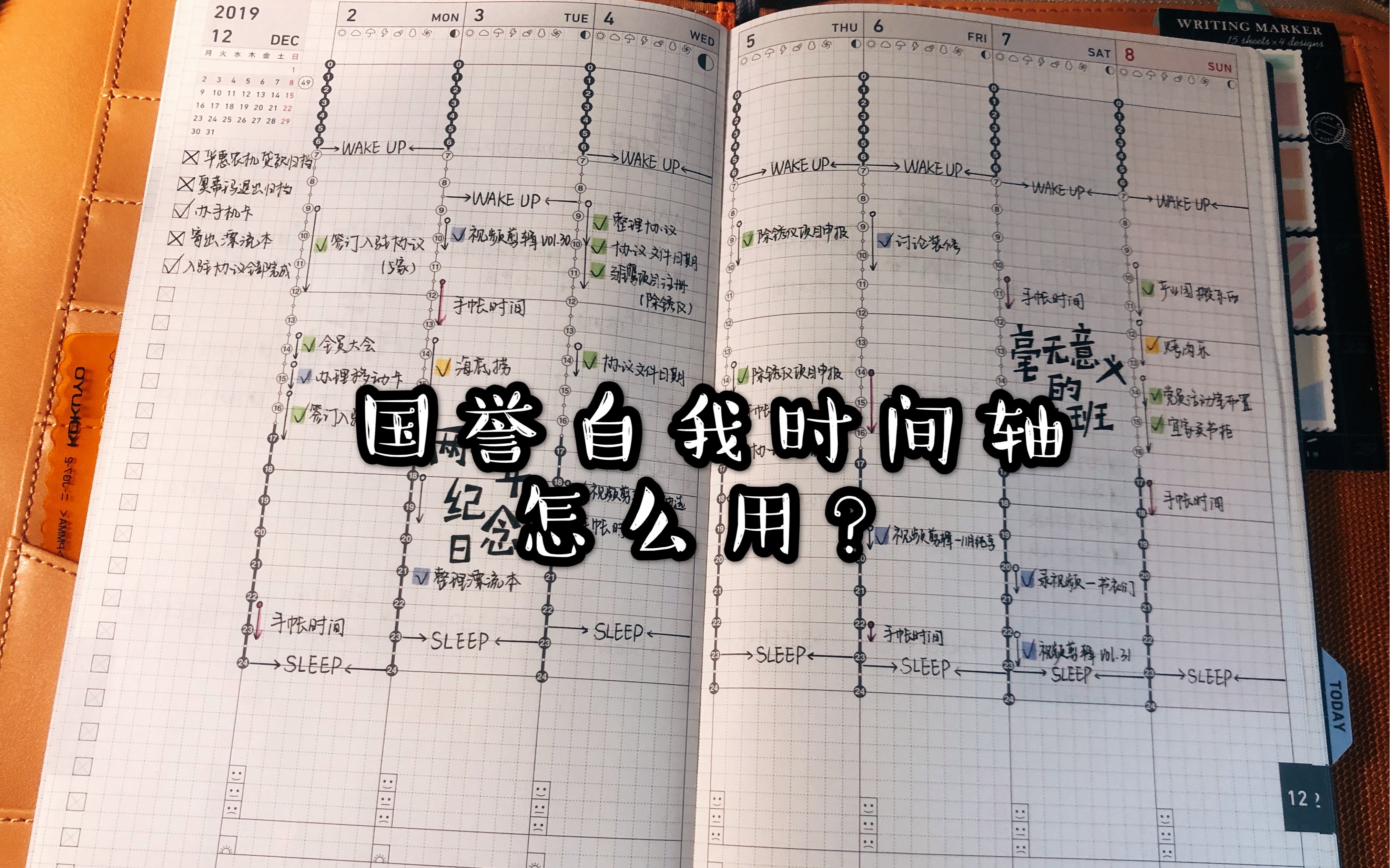 [图]【王籽儿】vol.38 超干净时间轴，我如何使用国誉自我 | 国誉自我时间轴 | 时间管理