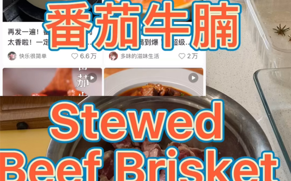 学英语单词 番茄牛腩 stewed beef brisket with tomatoes哔哩哔哩bilibili