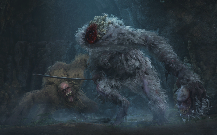 只狼菜鸡四分钟打狮子猿双猿拼刀机关枪不加任何buff不喝药不打母猿