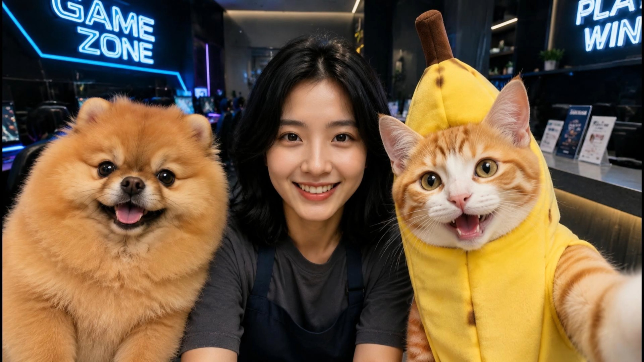 刀盾跟香蕉猫体验网咖打工的一天