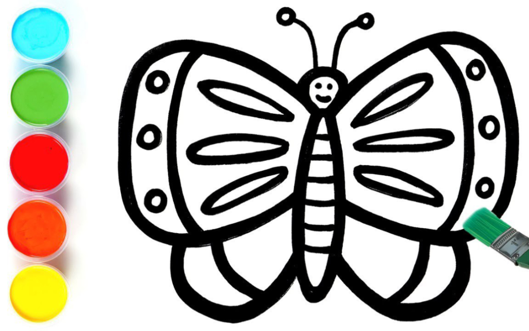 蝴蝶怎么画简单画法图片