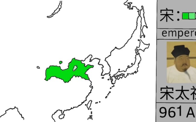 [图]宋朝历代版图变化，从北宋到南宋的300年