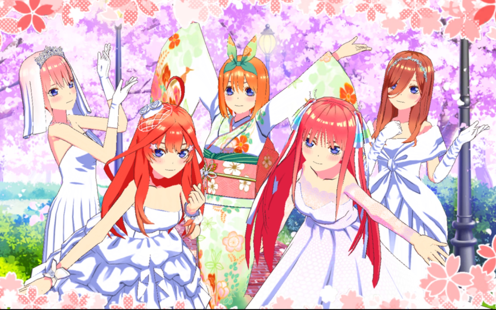 五等分的花嫁春天里为五胞胎披上嫁衣