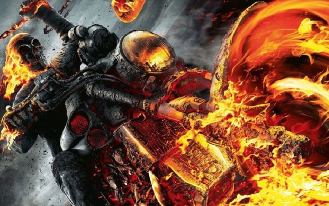 恶灵骑士的痛苦变身过程,当变身完成骑上灵魂战车,简直帅爆了!