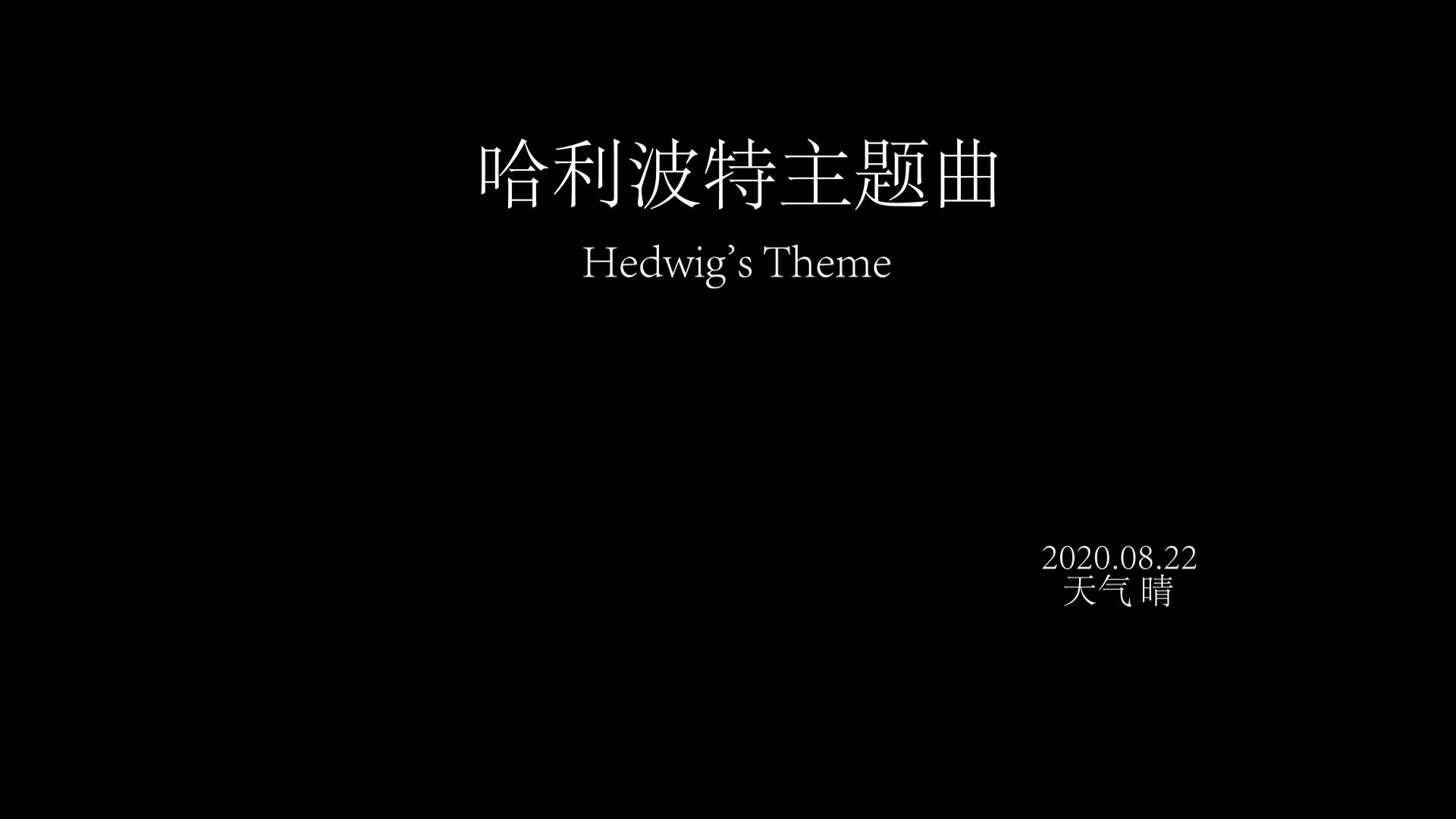 [图]【记录】翻弹哈利波特主题曲Hedwig's Theme