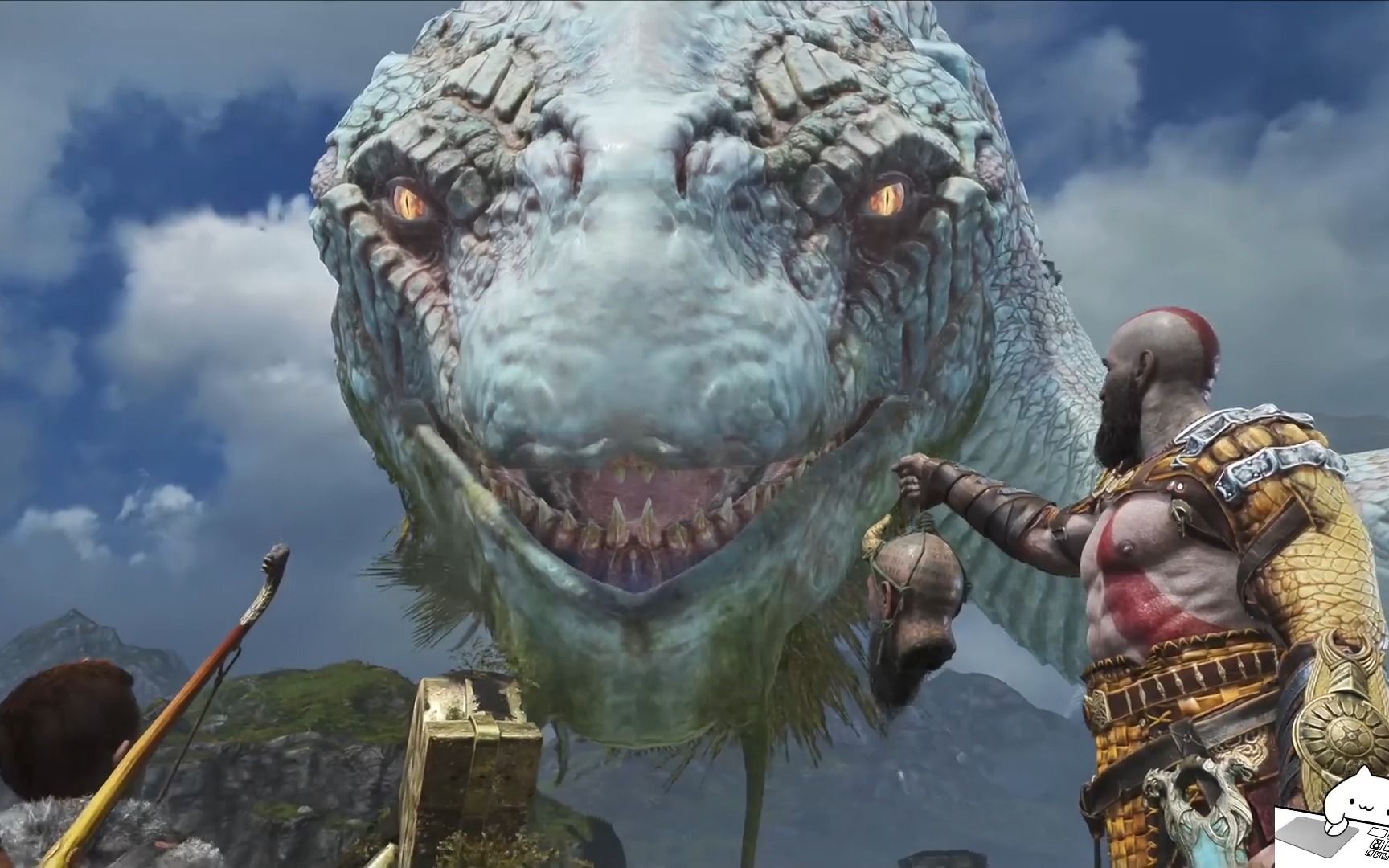 战神4世界之蛇vs只狼里的白蛇