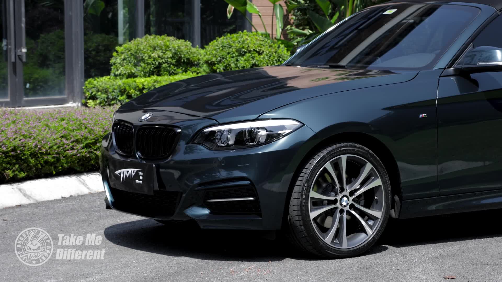 宝马2系tmd潮牌改色膜暗夜英国绿