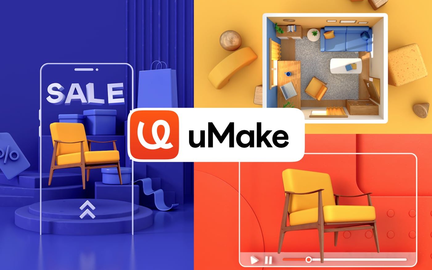 3D加成,uMake 品牌创意宣传动画哔哩哔哩bilibili