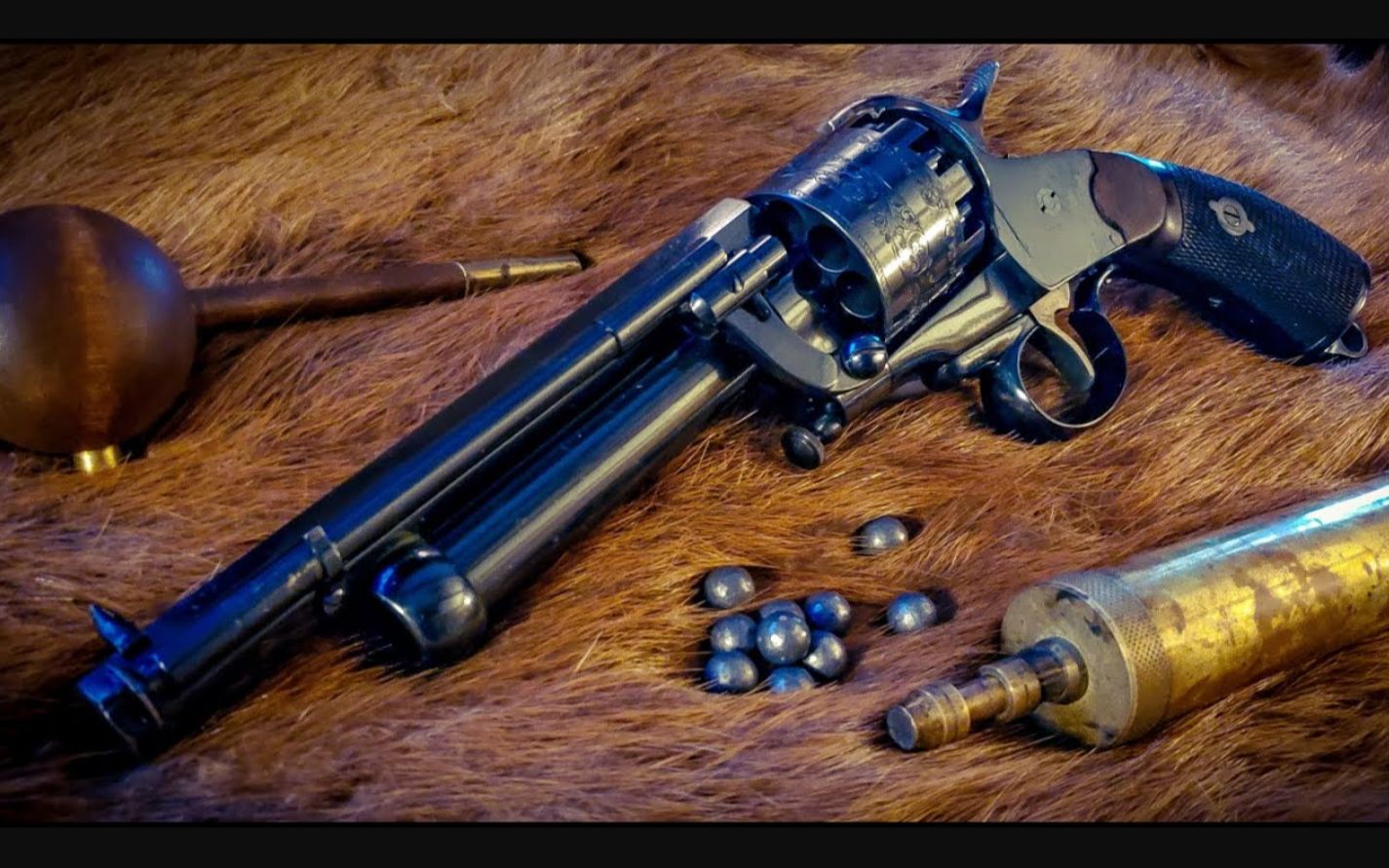 jrb19世纪的战术手枪lemat转轮手枪装填与射击