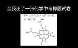 [图]当我出了一张化学中考押题试卷