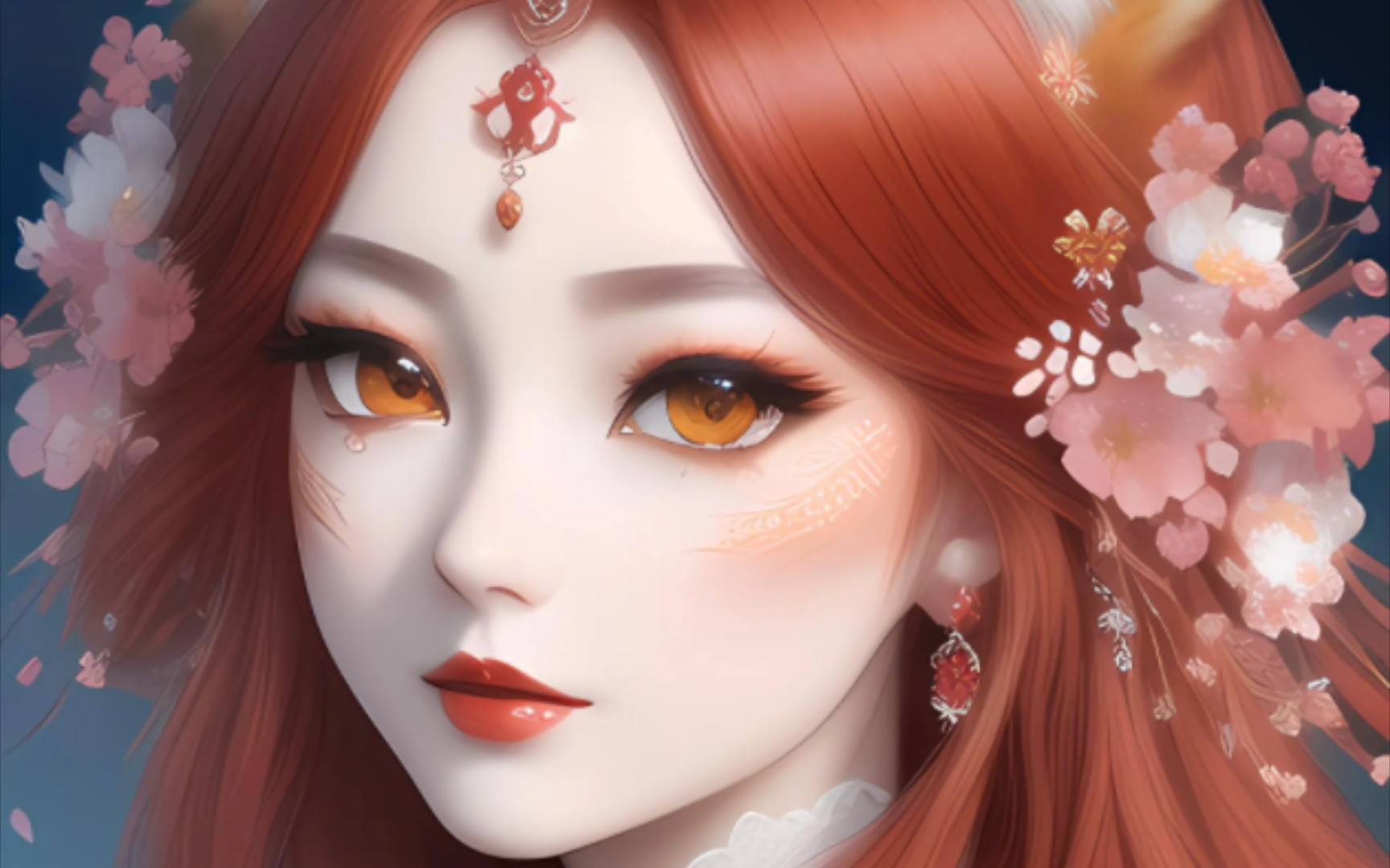 火狐,ai绘画2.5d,壁纸头像背景图