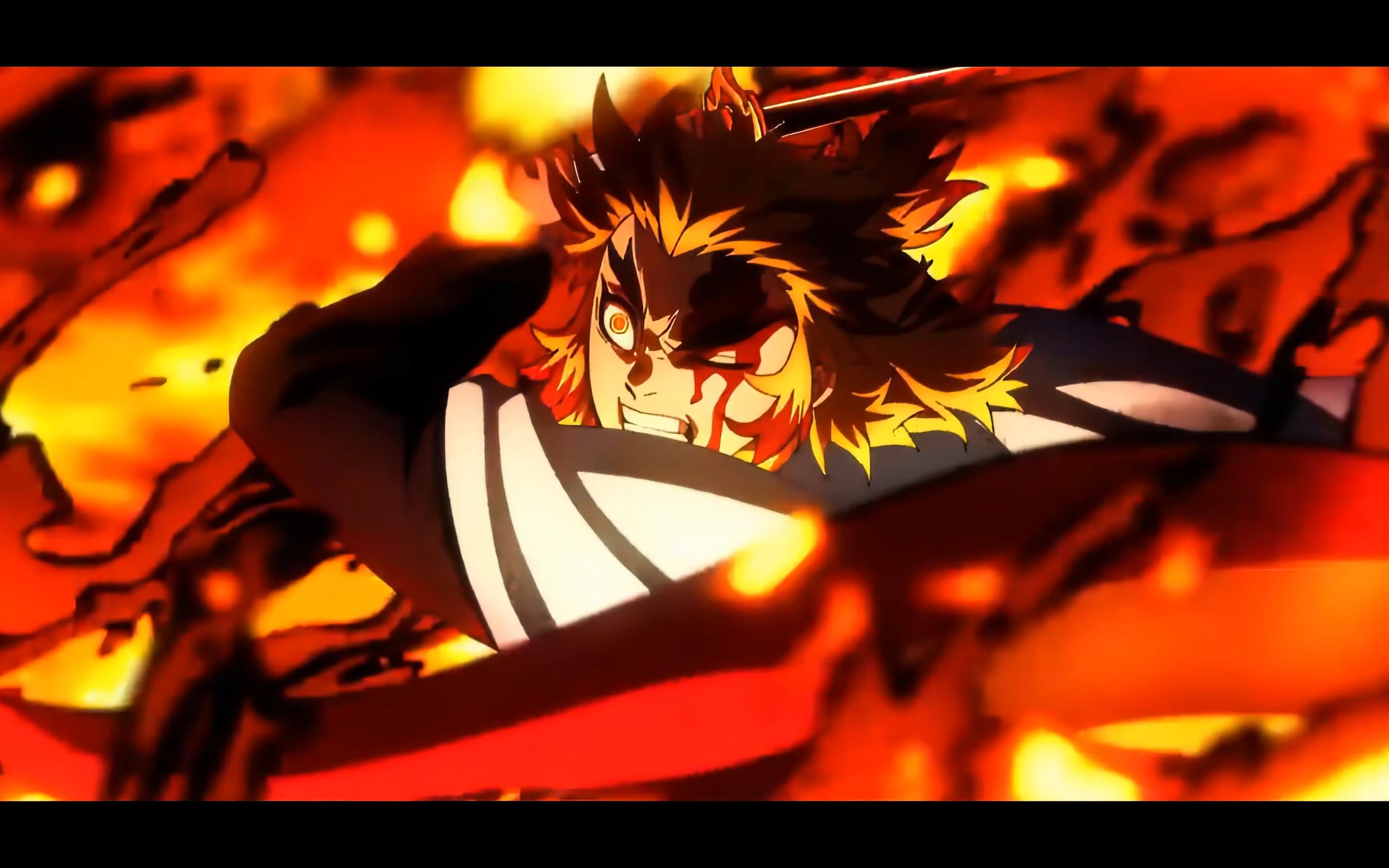 鬼灭之刃1-3季超燃混剪,炎柱是我永远的大哥!大哥不会输的!