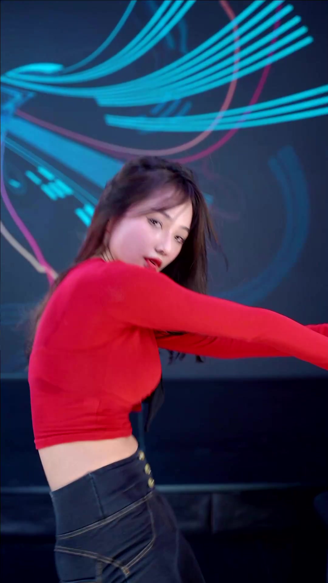 8k 抖音美女主播_活力满满的舞蹈 id柚子701