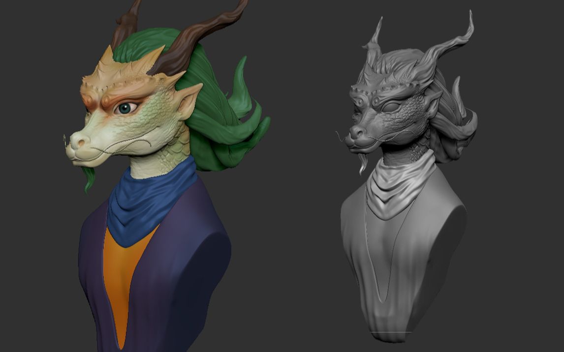 zbrush初级怪物模型,零基础的第一个案例