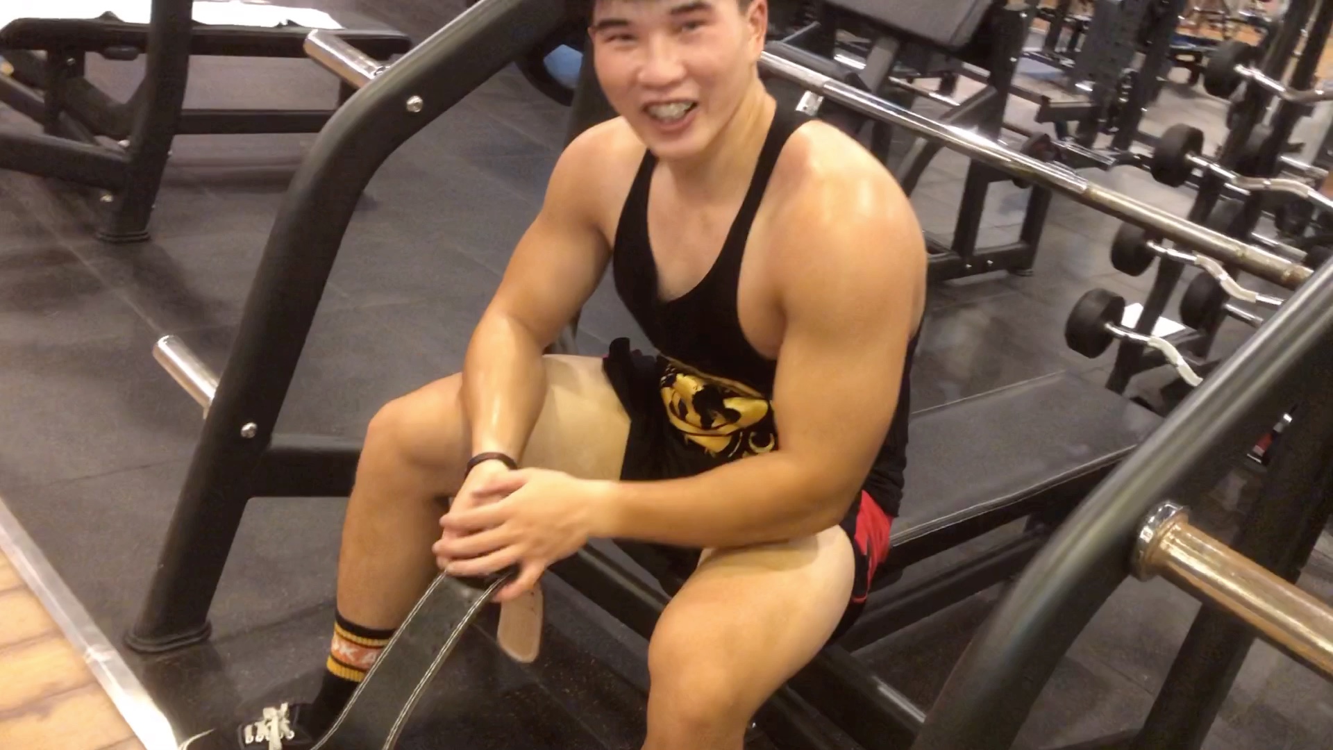 业余健体运动员练腿后自述