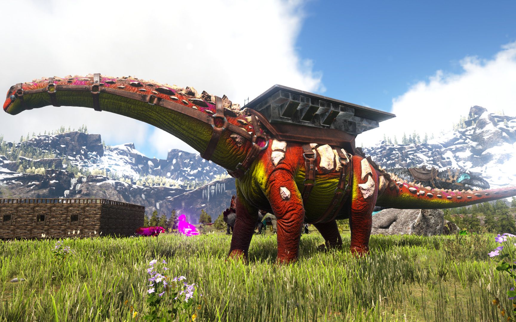 方舟生存进化:失落之岛 20 巨型僵尸泰坦龙_哔哩哔哩