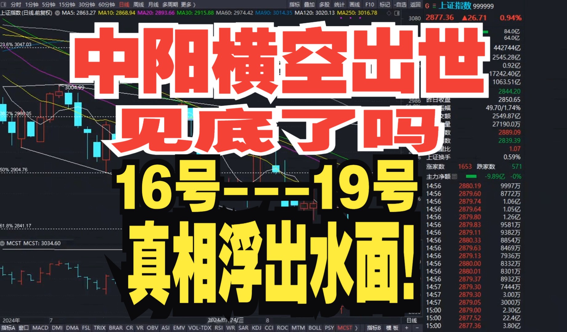 A股8月15日收评:中阳横空出世,见底了吗?16号19号真相很快浮出水面!哔哩哔哩bilibili