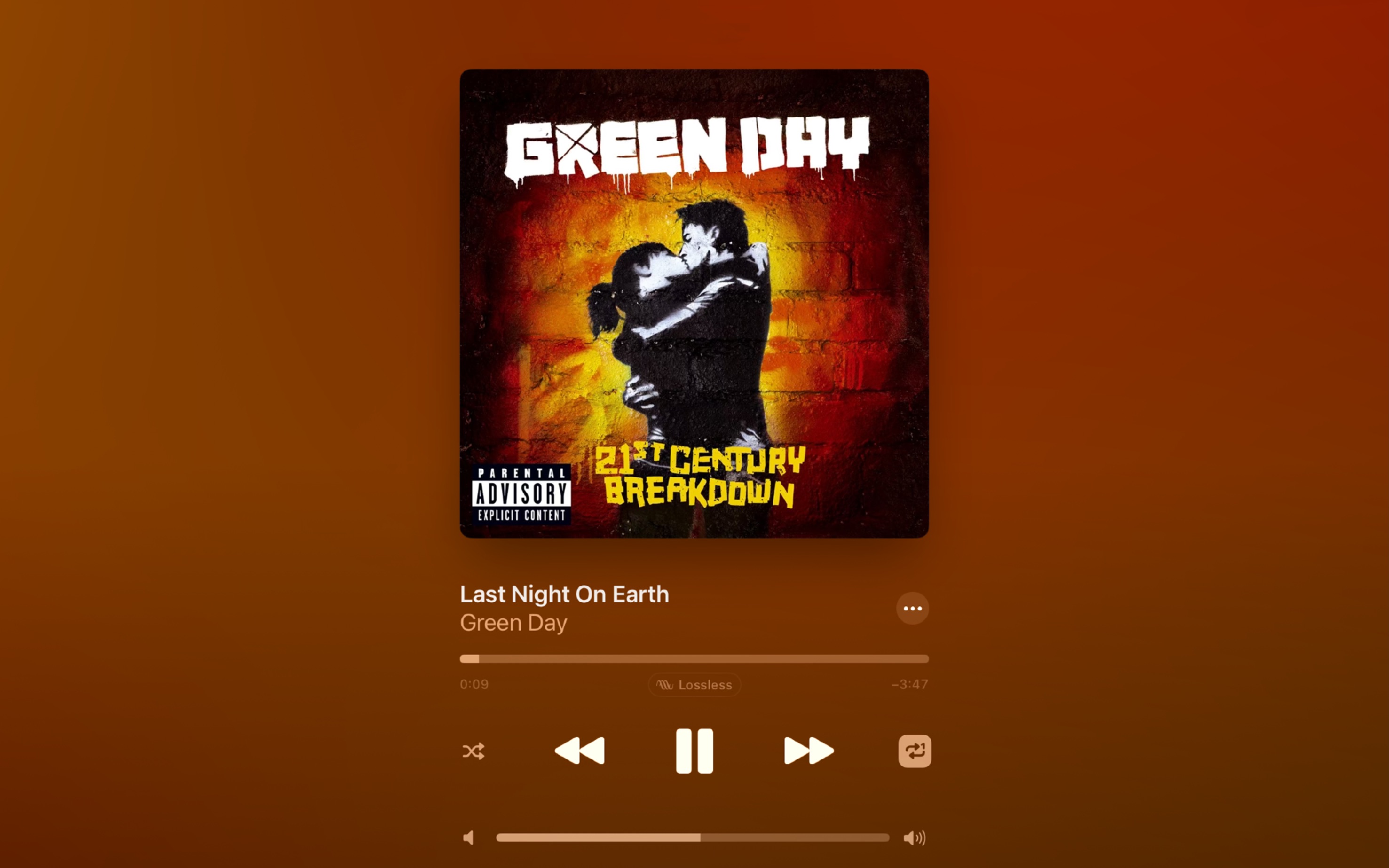 last night on earth - green day|地球最后一夜 你舅少有的浪漫