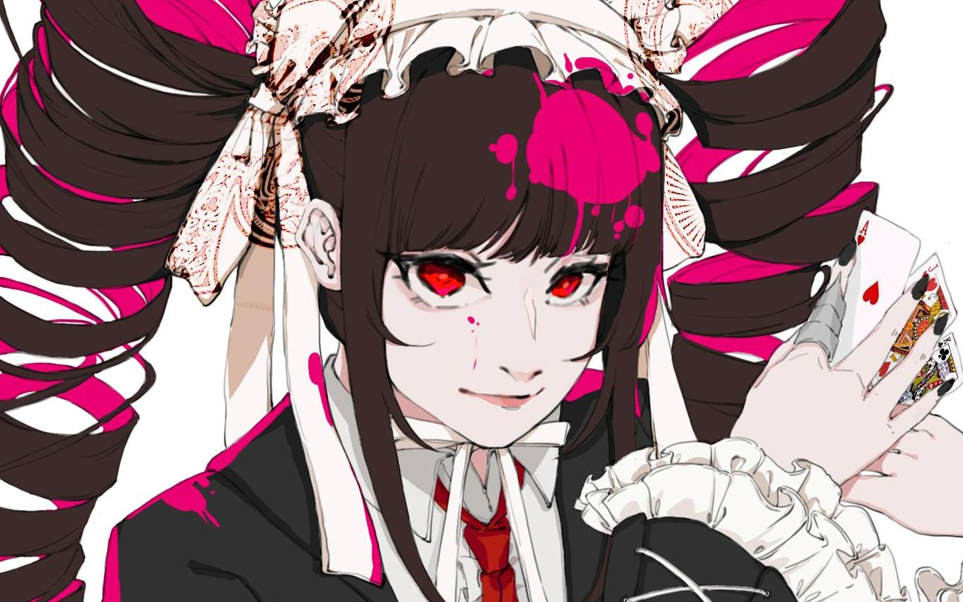 【弹丸论破/绘画过程】绝美赛妹,超高校级的赌博师--安广多惠子_哔哩