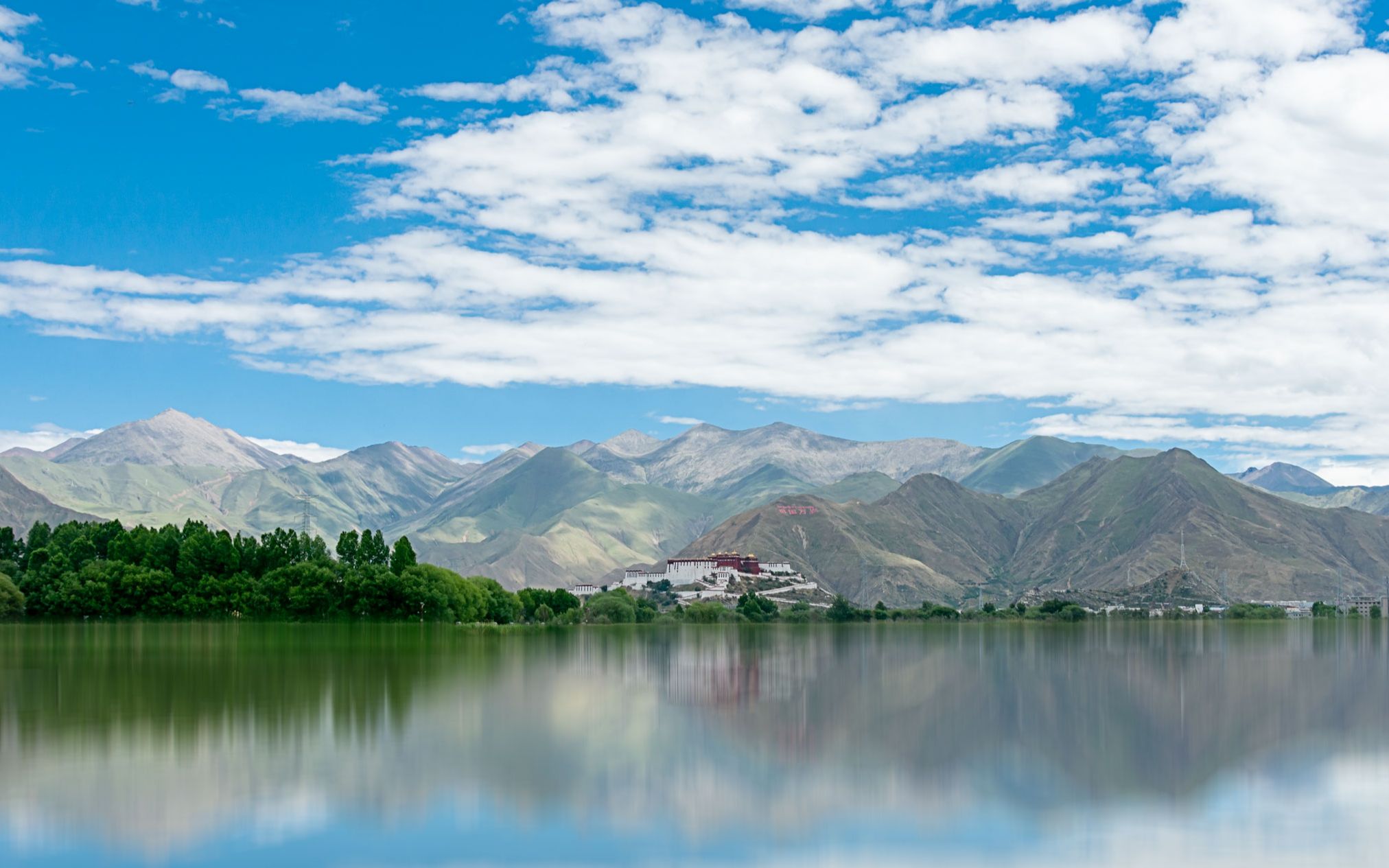拉萨市拉鲁湿地国家自然保护区风光