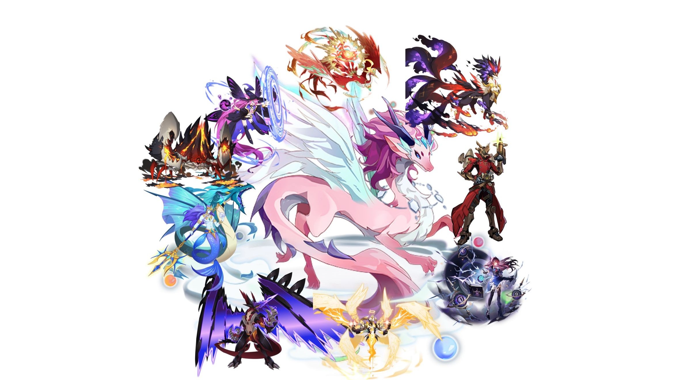 幻彩古龙悠悠长吟,凋身解愿一念去留