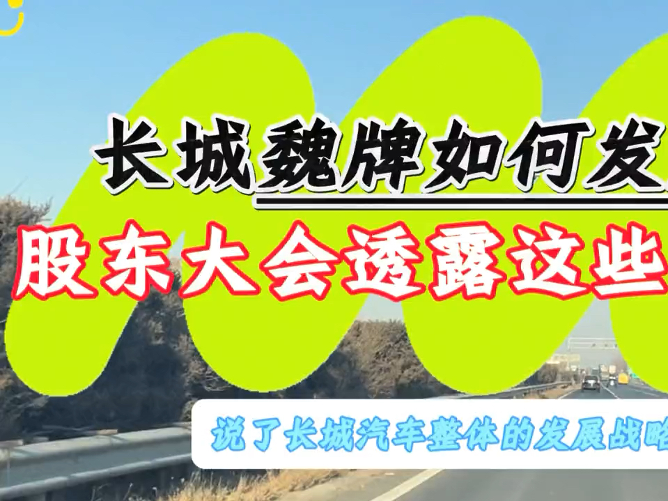 长城汽车股东大会上,提出了子品牌魏牌的发展思路,来看看都透露了哪些?#长城汽车股东大会 #魏牌蓝山智驾版 #新车抢先看哔哩哔哩bilibili